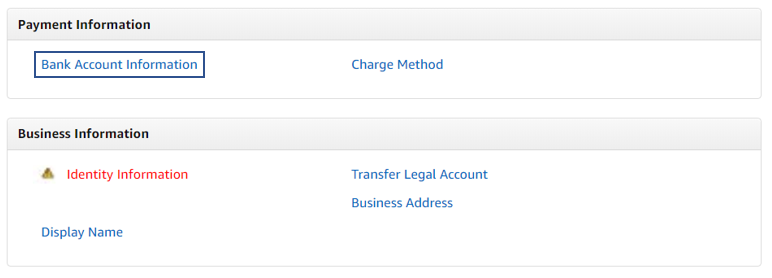 france - eu seller central bank account information
